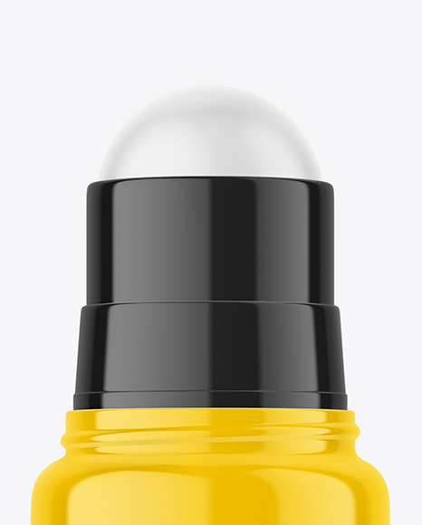 Glossy Roll-On Deodorant Mockup Glossy Roll-On Deodorant Mockup