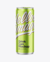 330ml Matte Metallic Drink Can Mockup