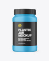 Matte Plastic Jar Mockup