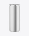 330ml Glossy Metallic Drink Can Mockup