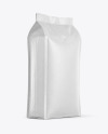 Kraft Coffee Bag Mockup - Halfside View