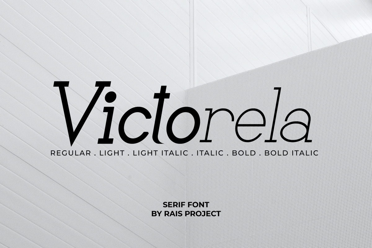 Victorela Serif Font