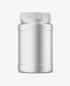 Metallized Plastic Jar Mockup