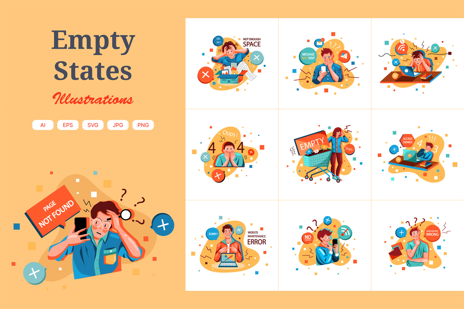 M346_Empty States Illustration Pack M346_Empty States Illustration Pack