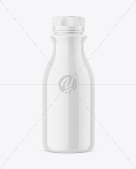 Glossy Plastic Bottle Mockup