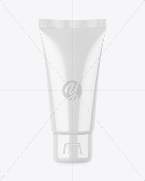 Glossy Cosmetic Tube Mockup