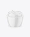 Opened Cosmetic Cream Jar Mockup