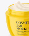 Opened Cosmetic Cream Jar Mockup