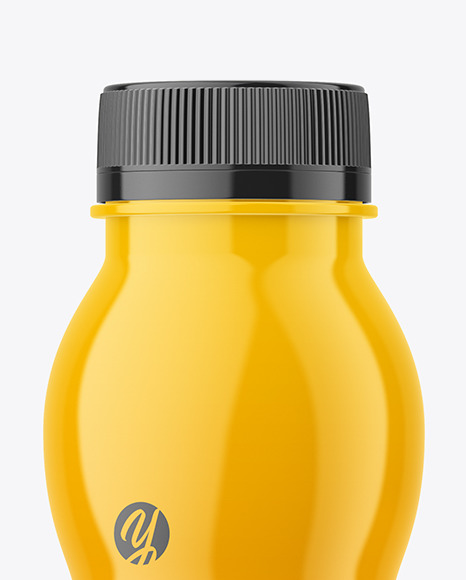 Glossy Plastic Bottle Mockup