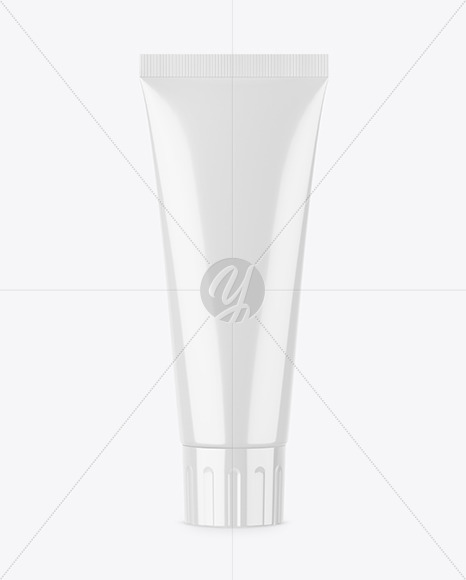 Glossy Cosmetic Tube Mockup