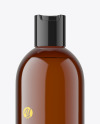 Amber Plastic Cosmetic Bottle Mockup Amber Plastic Cosmetic Bottle Mockup