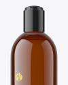 Amber Plastic Cosmetic Bottle Mockup Amber Plastic Cosmetic Bottle Mockup