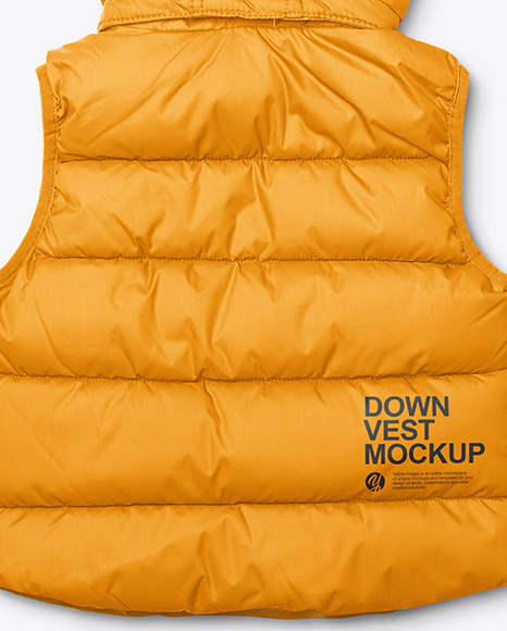 Baby Down Vest Mockup