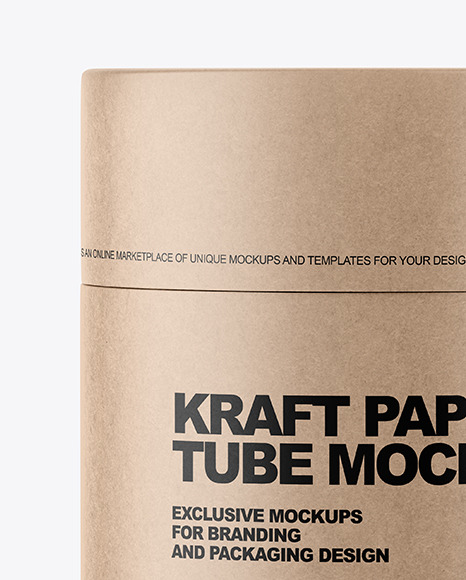 Kraft Paper Tube Mockup