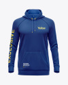 Hoodie Raglan w/pocket Mockup