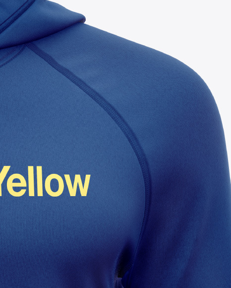 Hoodie Raglan w/pocket Mockup