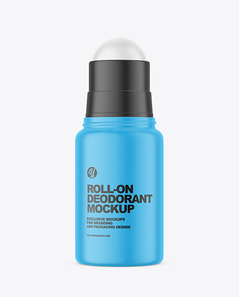 Matte Roll-On Deodorant Mockup - Roll+deodorant