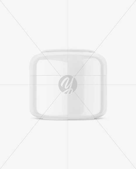 Closed Cosmetic Jar Mockup Closed Cosmetic Jar Mockup