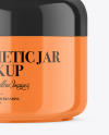 Closed Cosmetic Jar Mockup Closed Cosmetic Jar Mockup