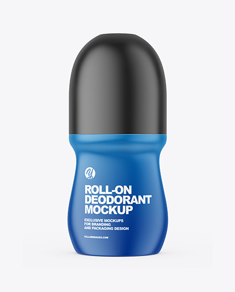 Matte Roll-On Deodorant Mockup Matte Roll-On Deodorant Mockup