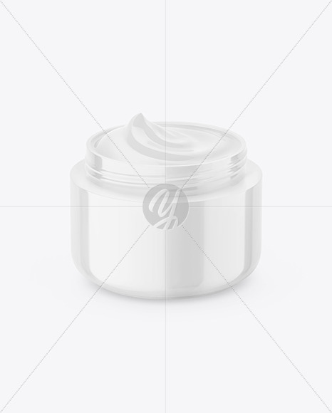 Opened Cosmetic Jar Mockup Opened Cosmetic Jar Mockup
