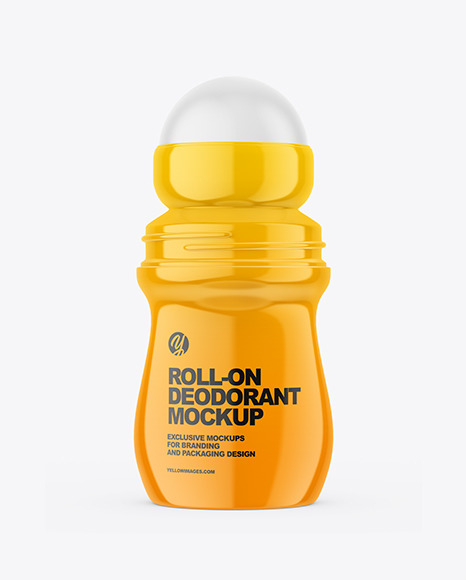 Glossy Roll-On Deodorant Mockup