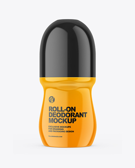 Glossy Roll-On Deodorant Mockup Glossy Roll-On Deodorant Mockup