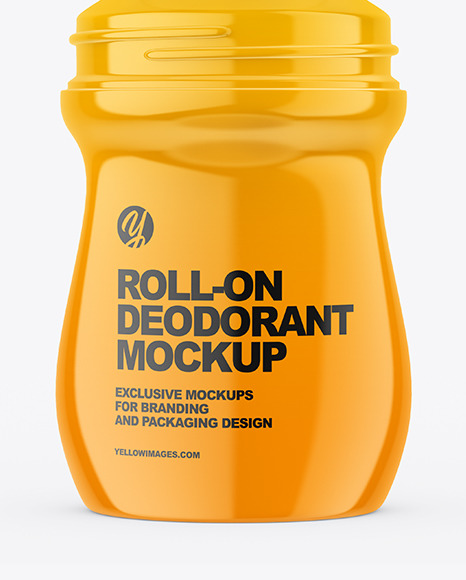 Glossy Roll-On Deodorant Mockup