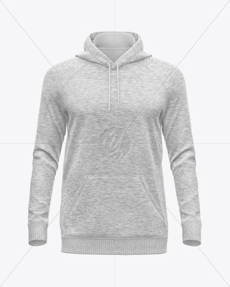 Melange Hoodie Raglan w/pocket Mockup