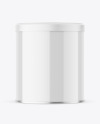 Round Tin Can w/ Glossy Finish Mockup