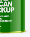 Round Tin Can w/ Glossy Finish Mockup