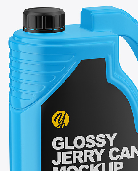 Glossy Jerry Can Mockup