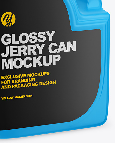 Glossy Jerry Can Mockup