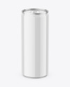 Metallic Drink Can w/ Glossy Finish Mockup