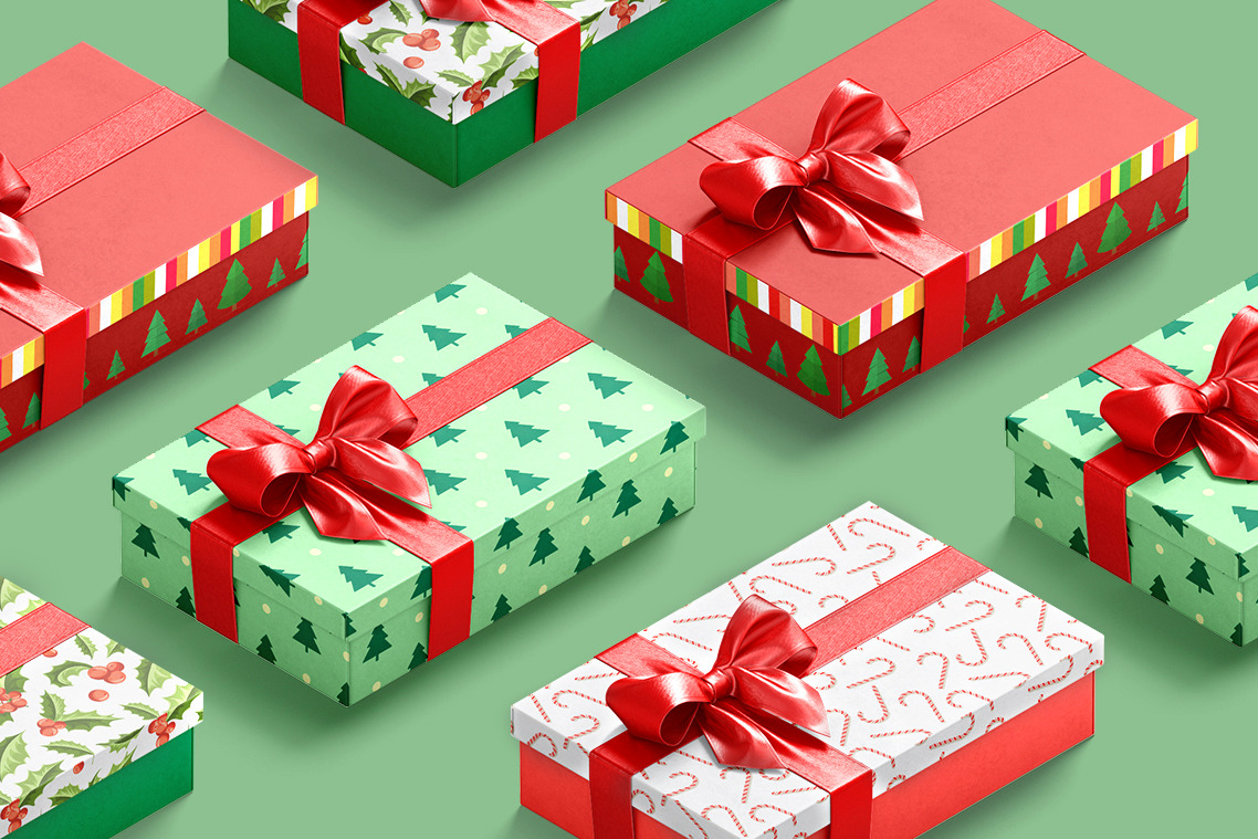 Gift Box Mockups Bundle Gift Box Mockups Bundle