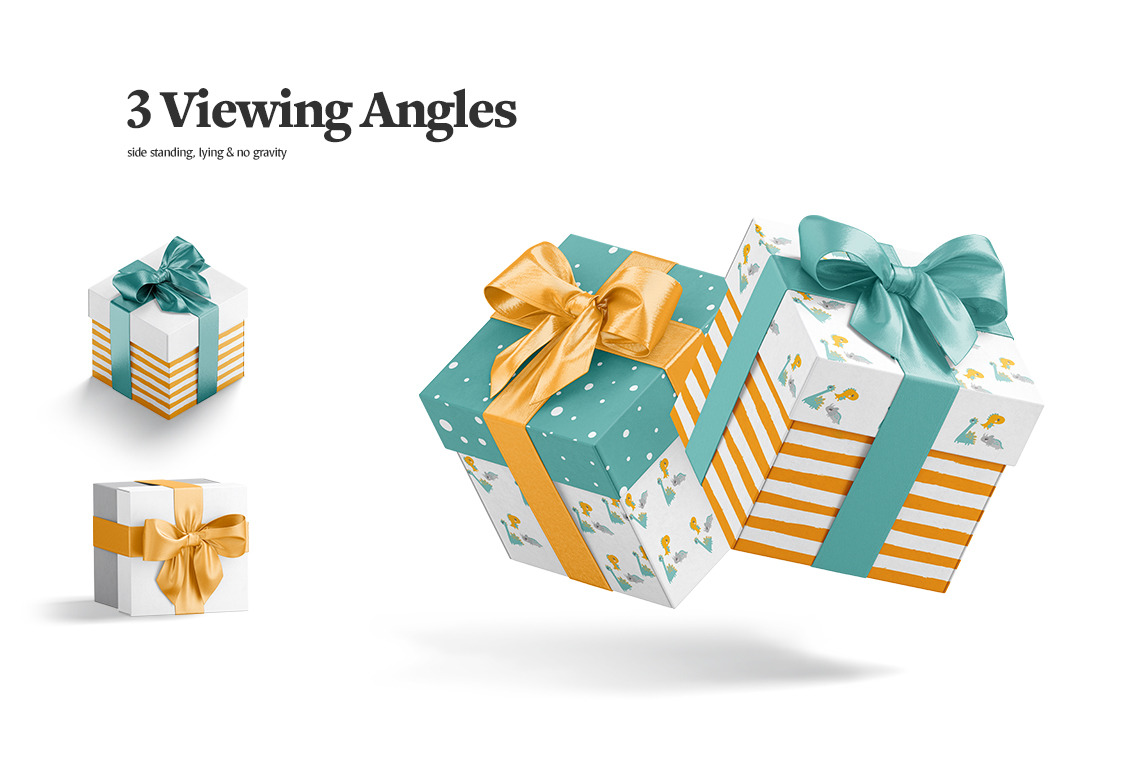 Gift Box Mockups Bundle