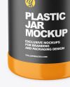 Glossy Plastic Jar Mockup