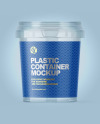 Empty 600g Clear Plastic Container Mockup