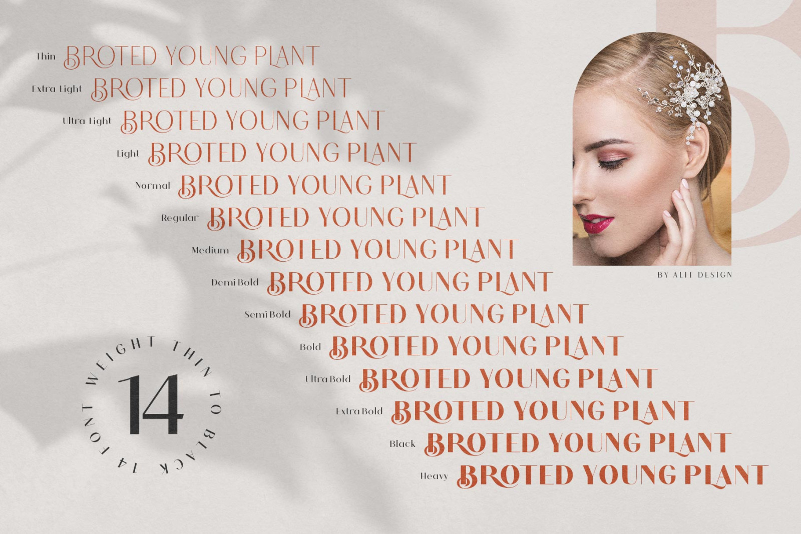 Broted Young Plant Font Duo