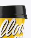 Glossy Plastic Coffee Cup Mockup