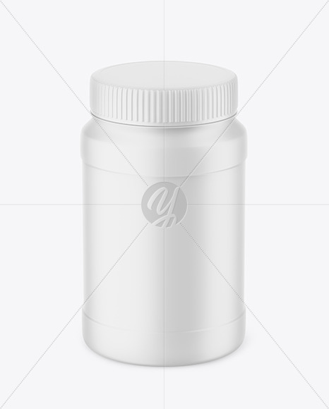 Matte Plastic Jar Mockup