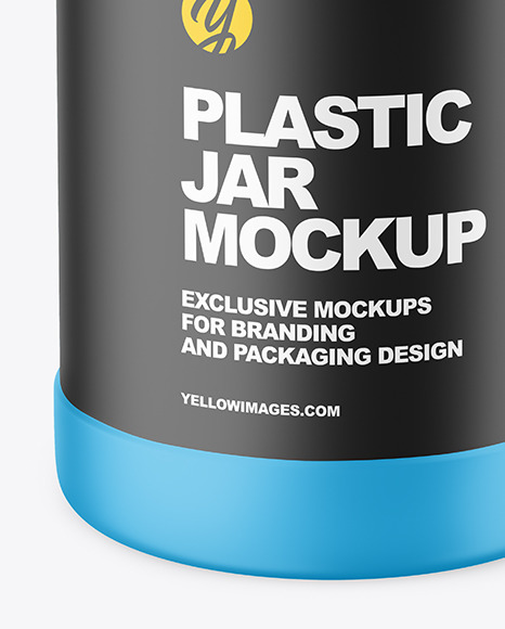 Matte Plastic Jar Mockup