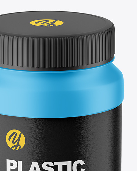 Matte Plastic Jar Mockup