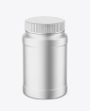 Metallized Plastic Jar Mockup