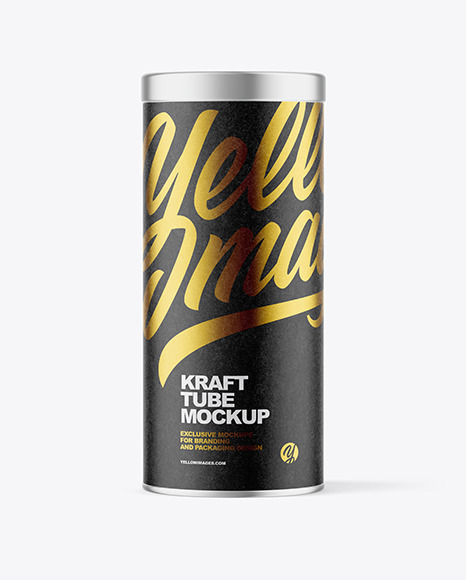 Kraft Paper Tube Mockup