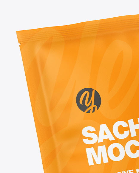 Two Matte Sachets Mockup