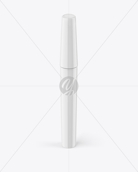 Glossy Plastic Eyeliner Tube Mockup