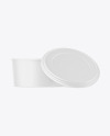 Opened Matte Plastic Container Mockup