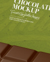 Two Chocolate Bars in Kraft Packaging Mockup