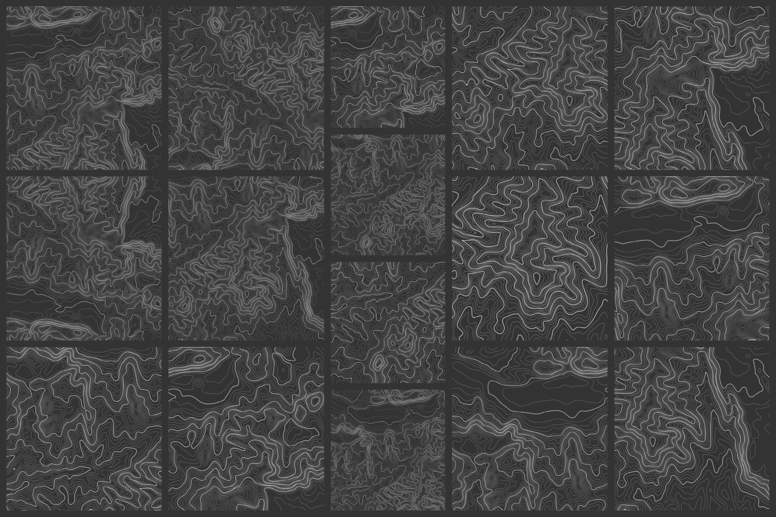 90 Topographic Maps Vector